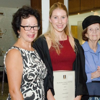 From left to right, Robin Francis (Brisbane Women’s Club), Laura Riddel (Women’s College) and Mendy Campbell (Brisbane Women’s Club)